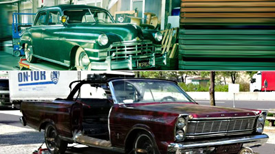 Chrysler Windsor 1949 und Ford Galaxy 500 1965 Convertible